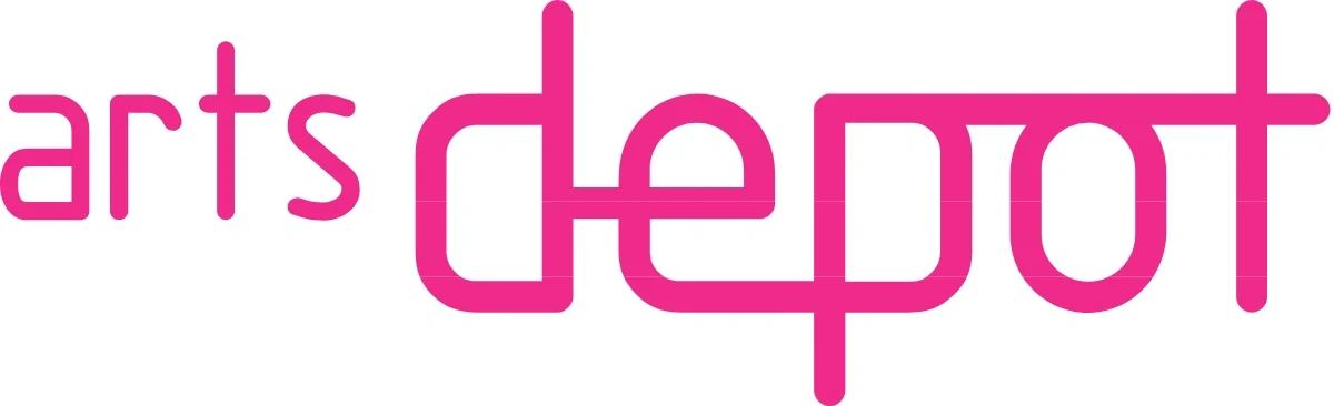 artsdepot logo in pink text