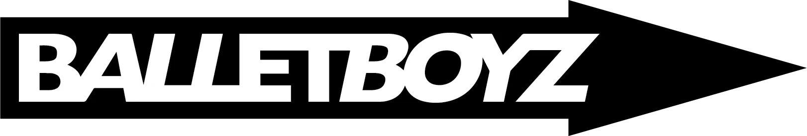 BalletBoyz logo with arrow design