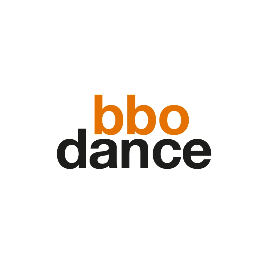 Logo of bbodance with orange and black text