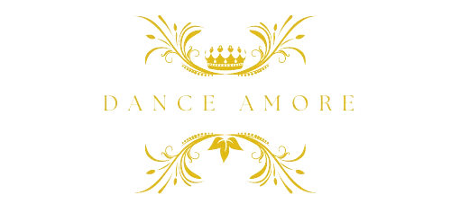 Dance Amore logo with ornate design