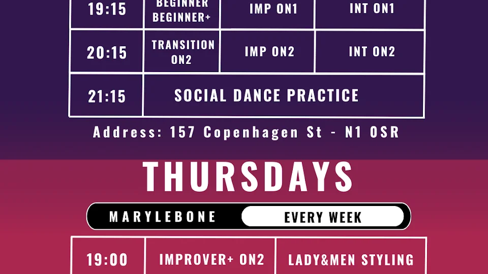 Esencia Libre Salsa Academy (MONDAY VENUE) dance studio in Islington