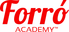 Forró Academy logo in red and black colors