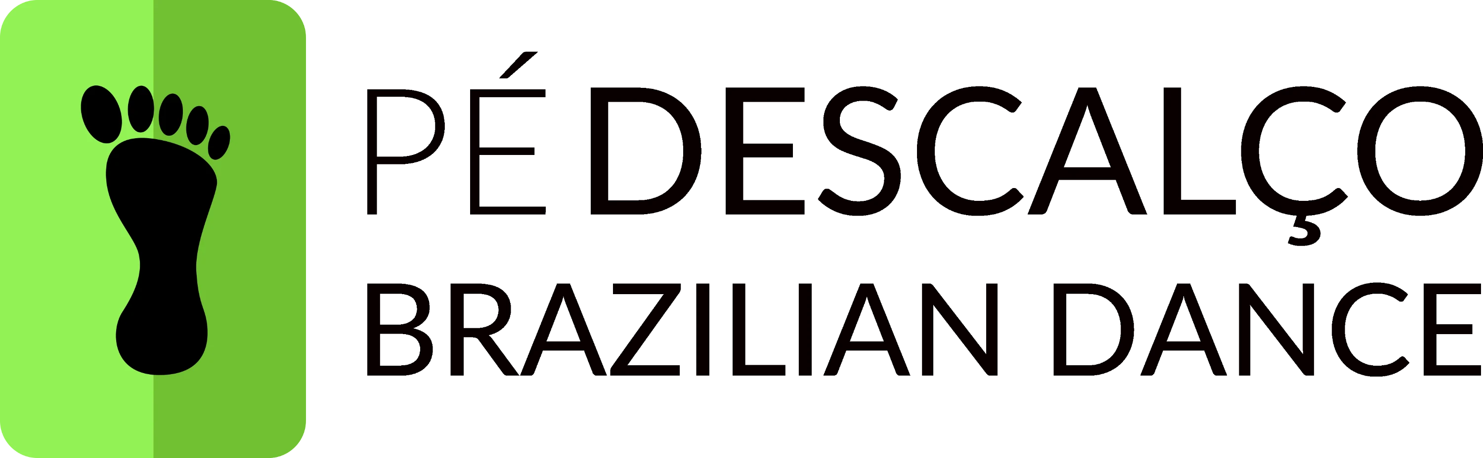 Logo with a footprint and text