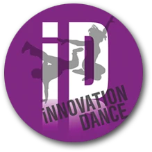 Logo with dancers and text 'Innovation Dance'