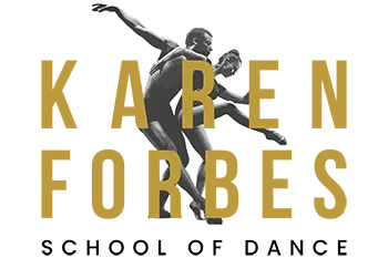 Logo with dancers and text elements