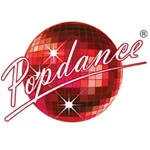 Logo featuring a disco ball and text