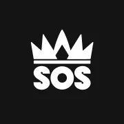 Logo with crown and letters SOS