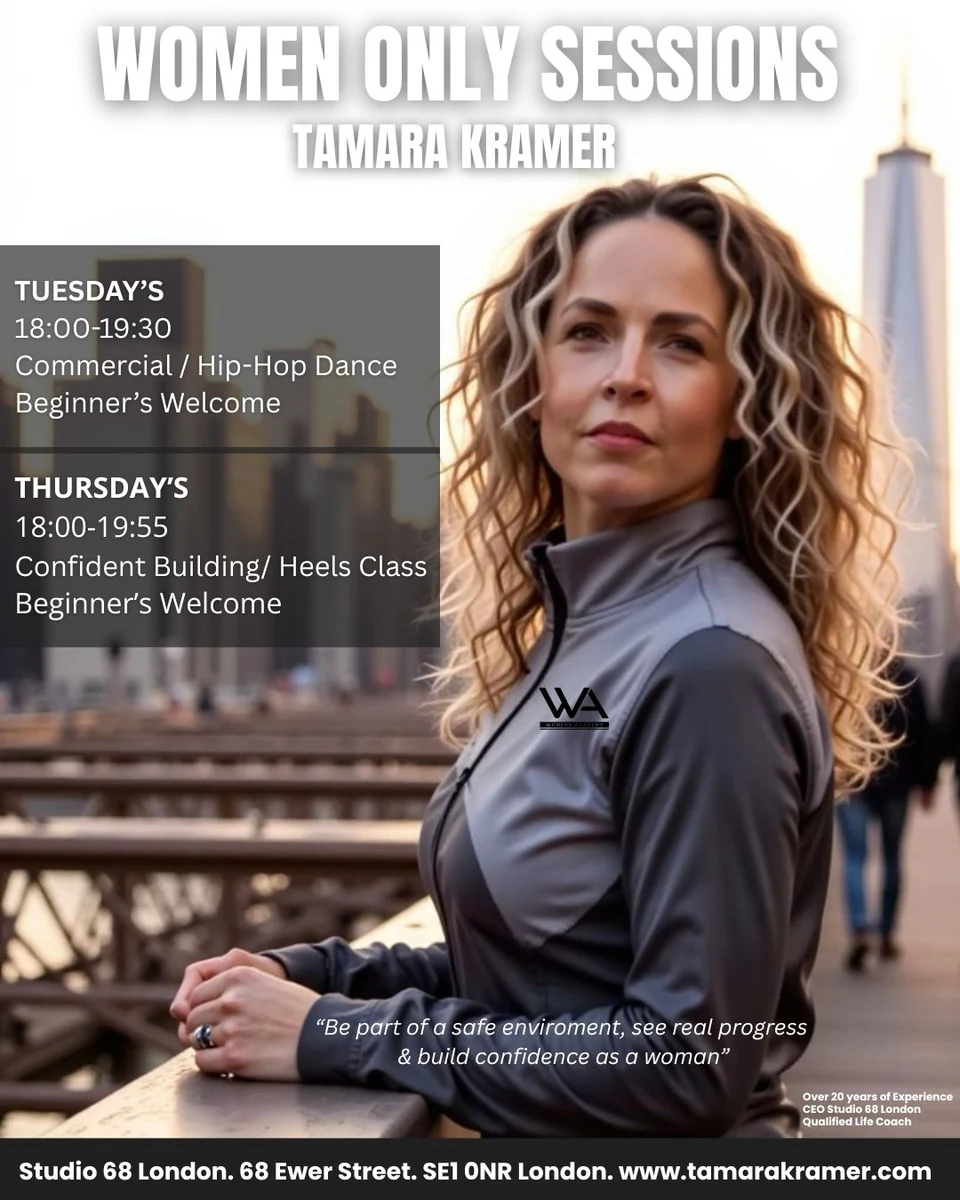 Women only dance sessions schedule with instructor