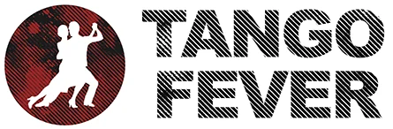 Logo with dancers and text 'Tango Fever'