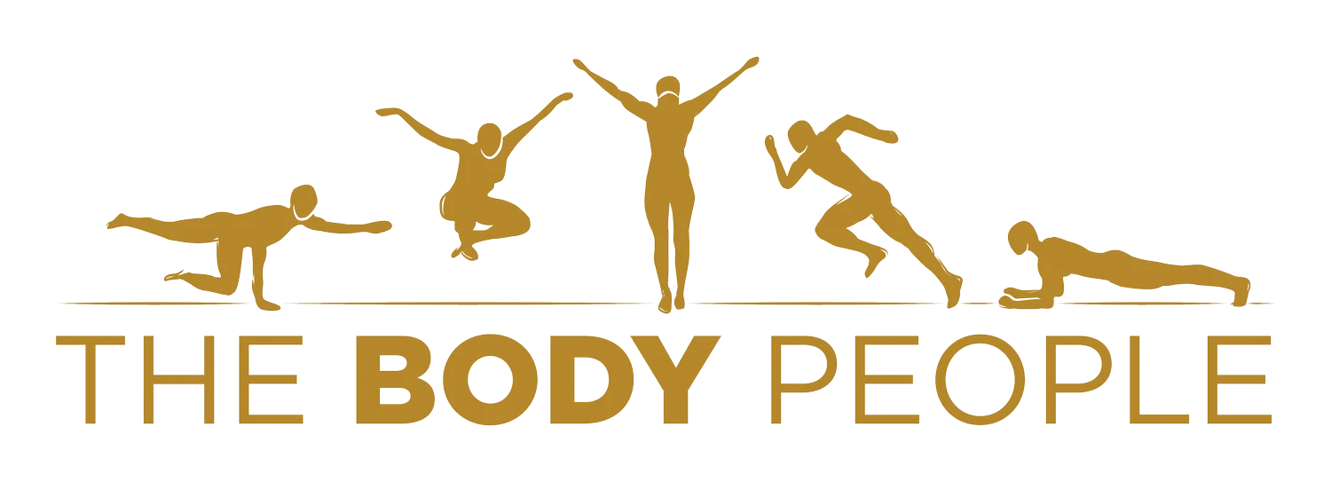 Logo featuring silhouettes of dancers and athletes