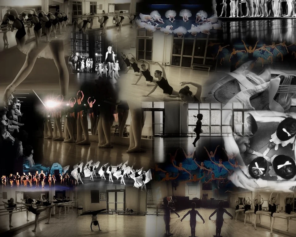 Collage of dancers in various styles and poses